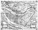 Carte de Lyon en 1550