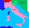 Carte de l Italie en 1890
