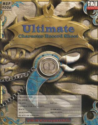 Ultimate Character Record Sheet