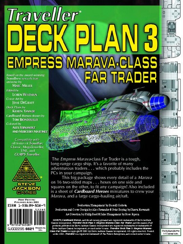 Traveller Deck Plan 3: Empress Mareva Far Trader